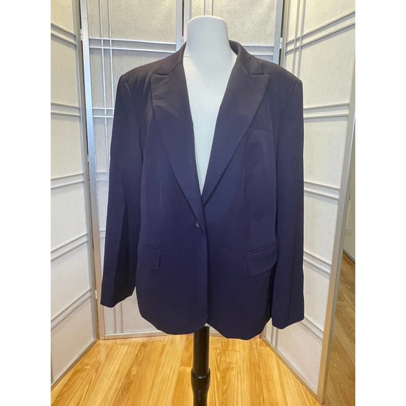 Talbots Purple Blazer Size 16W - Picture 1 of 4